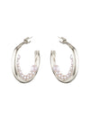 BLING BAR LUNA PEARL HOOPS