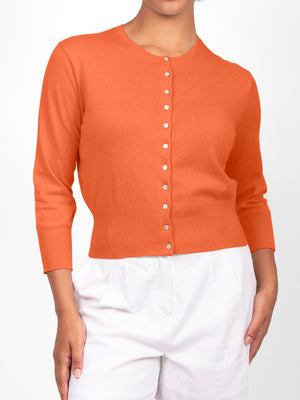 BRIDGE & LORD CROPPED 3/4 SLEEVE CARDI