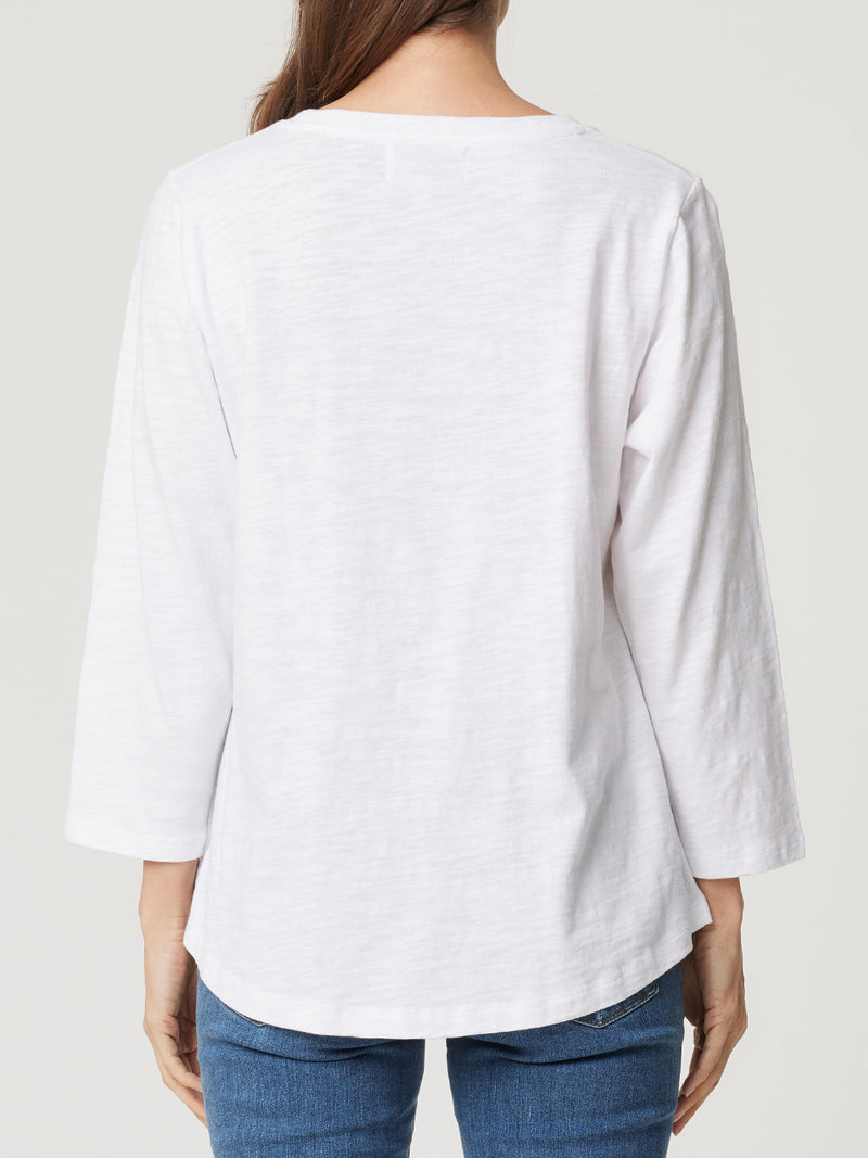 ENNI LONG SLEEVE CREW TEE