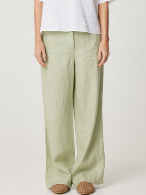 ENNI LINEN WIDE LEG PANT