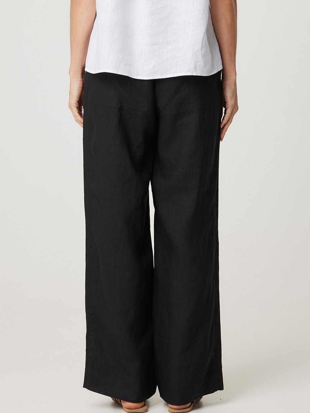 ENNI LINEN WIDE LEG PANT