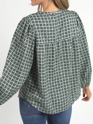 ELM TILE GEO BLOUSE