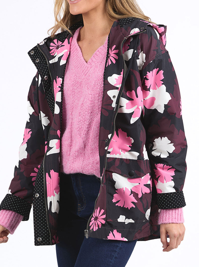 ELM HADLEY FLORAL RAINCOAT