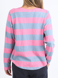 ELM SPRITZ STRIPE LONG SLEEVE TEE