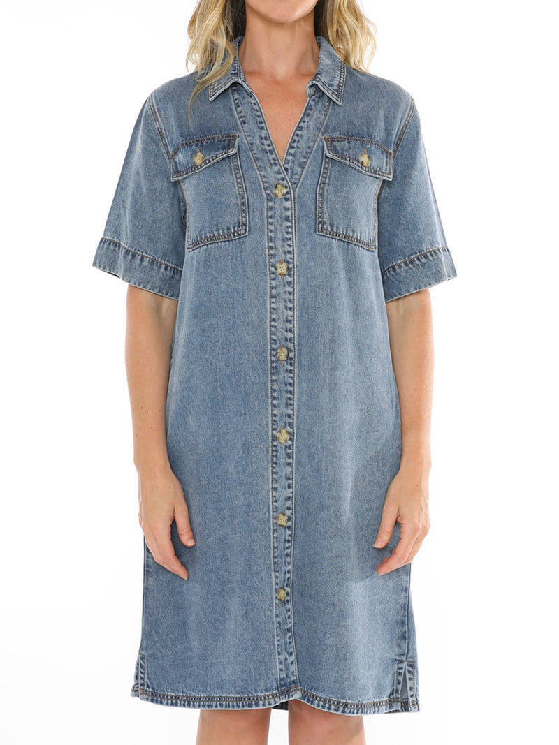 JUMP DENIM DRESS