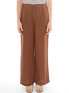 JUMP FLAT FRONT LINEN PANT