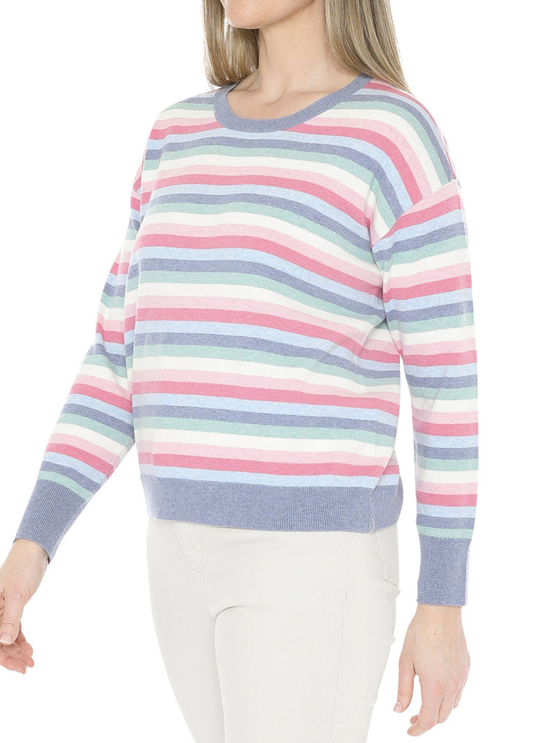 JUMP PASTEL STRIPE KNIT