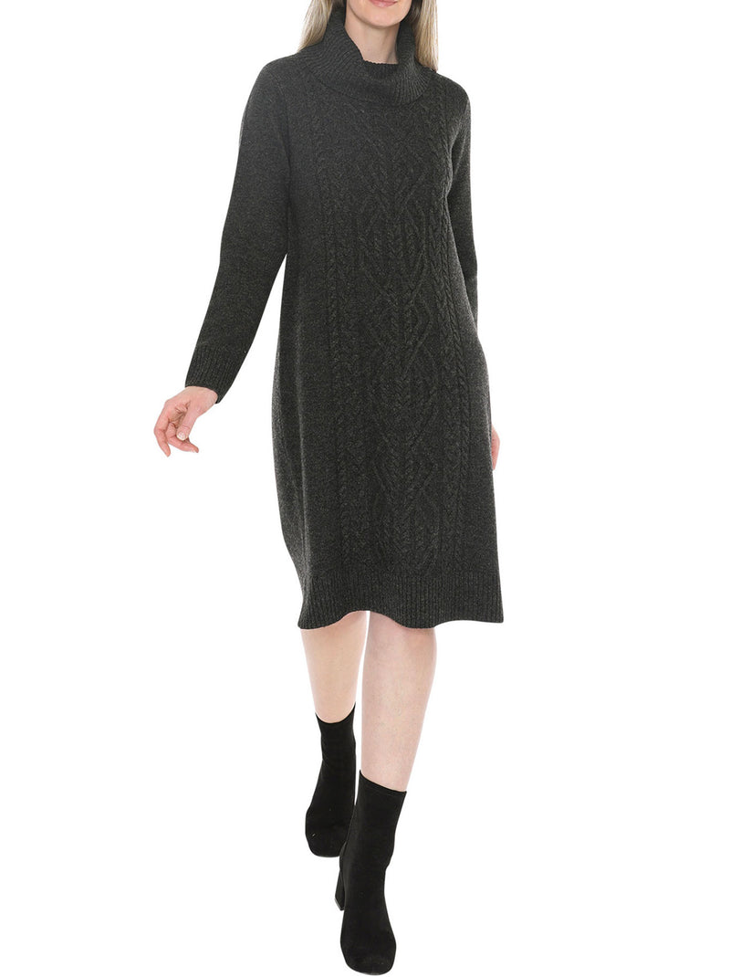 JUMP CABLE DETAILED KNIT DRESS