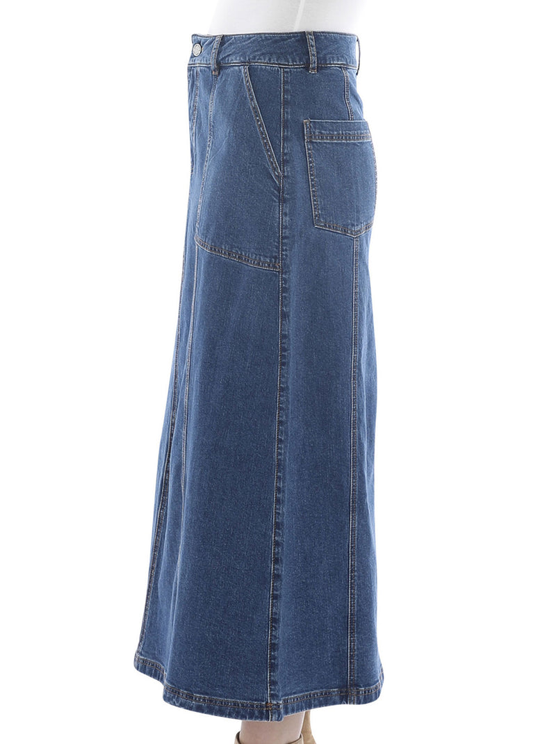 JUMP DENIM PANEL SKIRT