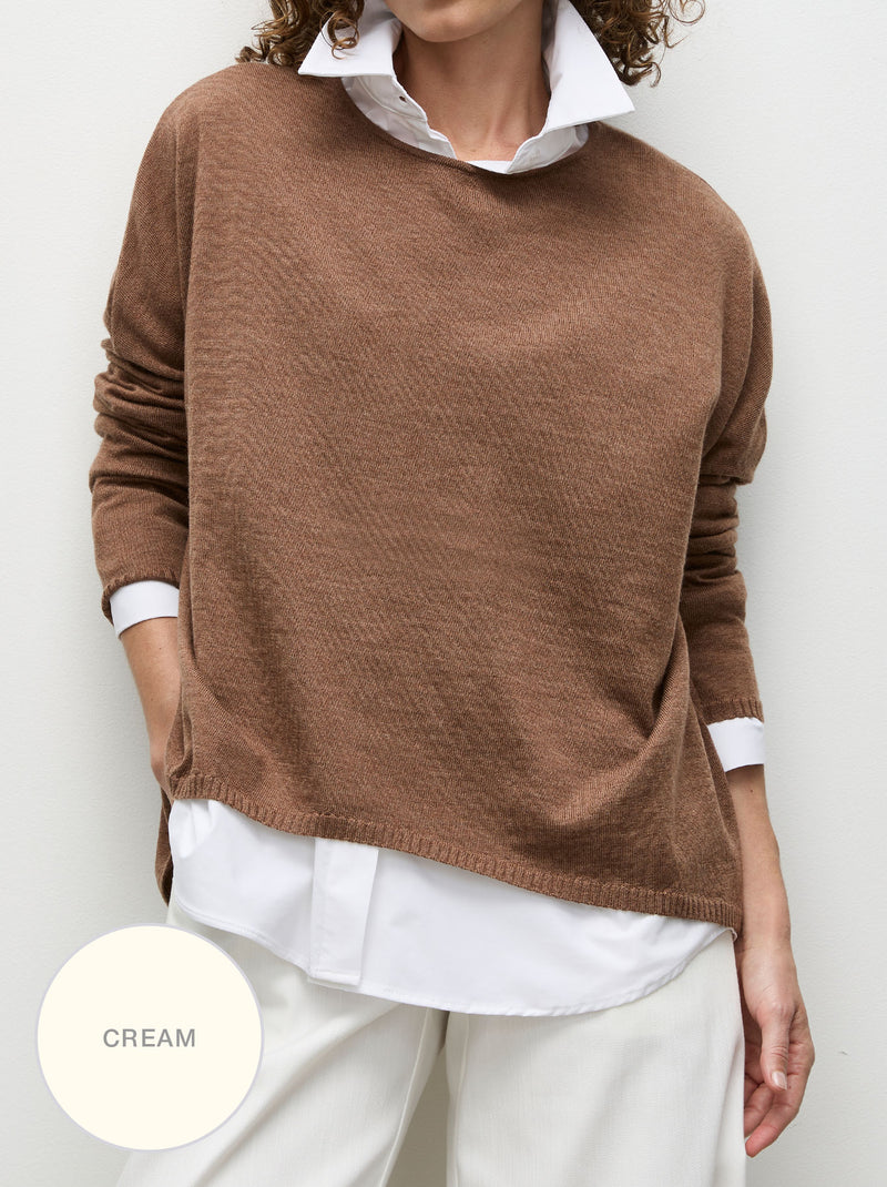 MELA PURDIE ARC KNIT SWEATER