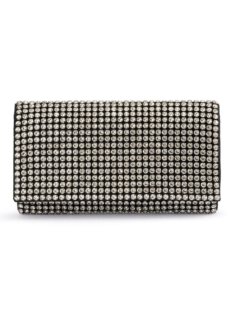 OLGA BERG MARIANA CRYSTAL CLUTCH