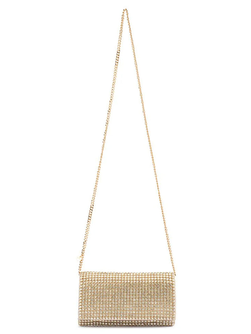 OLGA BERG MARIANA CRYSTAL CLUTCH