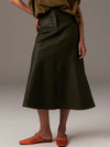 POL OLLIE FAUX LEATHER SKIRT