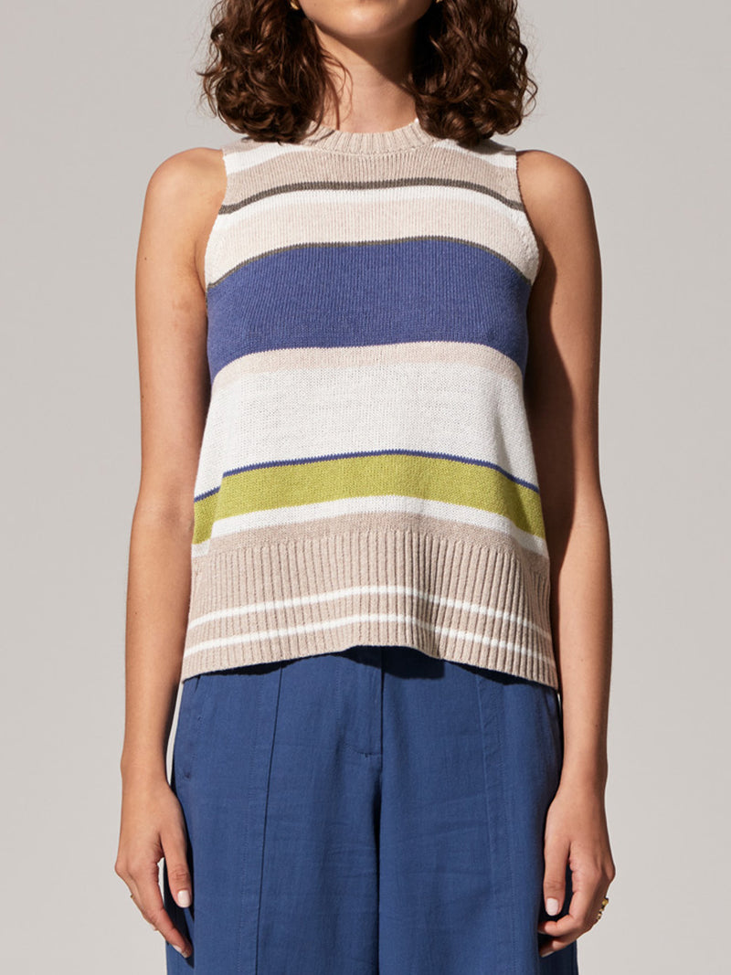 POL ESTEL MULTI STRIPE TANK