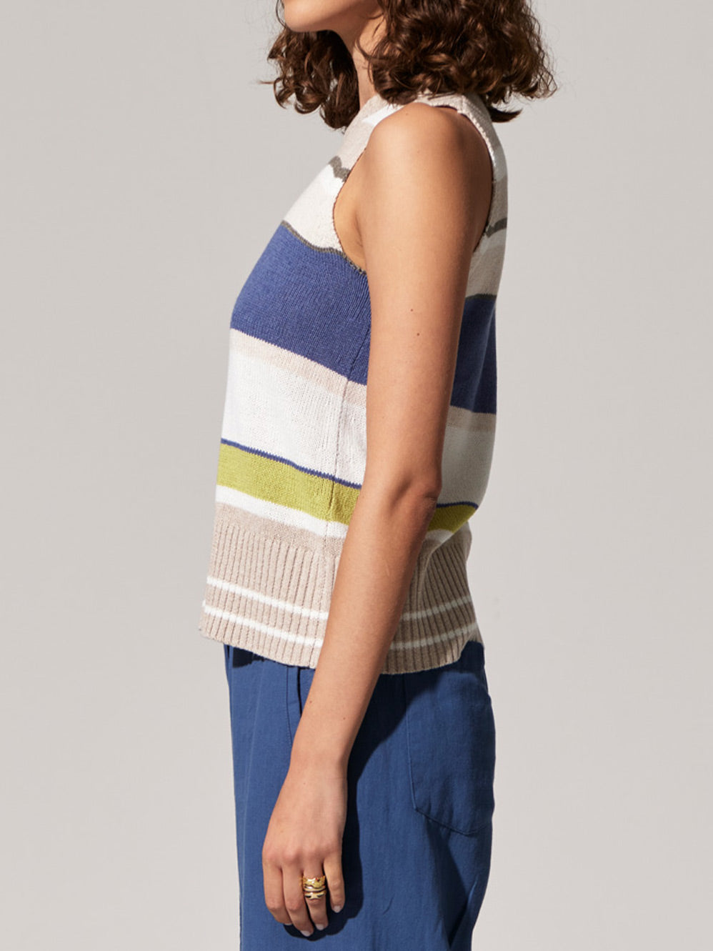 POL ESTEL MULTI STRIPE TANK