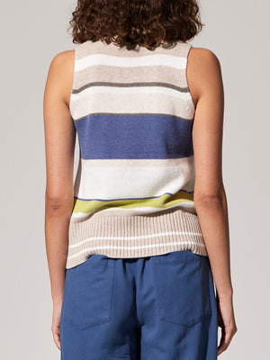 POL ESTEL MULTI STRIPE TANK