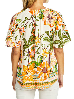 PINGPONG IPANEMA BELL SLEEVE BLOUSE