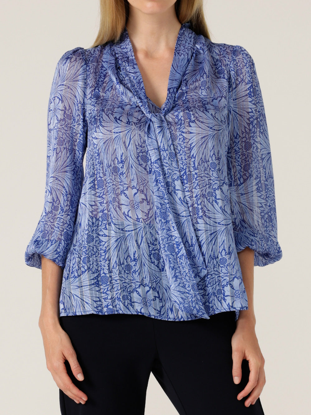 SACHA DRAKE MOUNTAIN BLUE BIRD BLOUSE