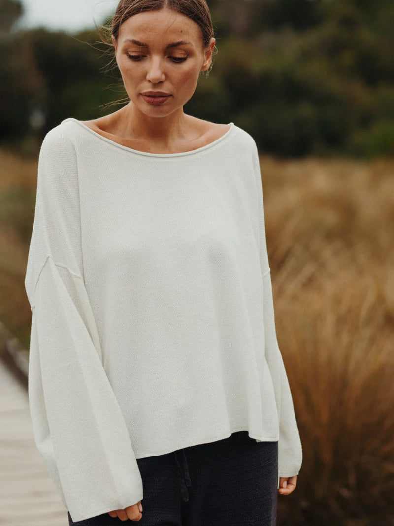 TALAMAYA RETREAT COTTON TWIST PULLOVER