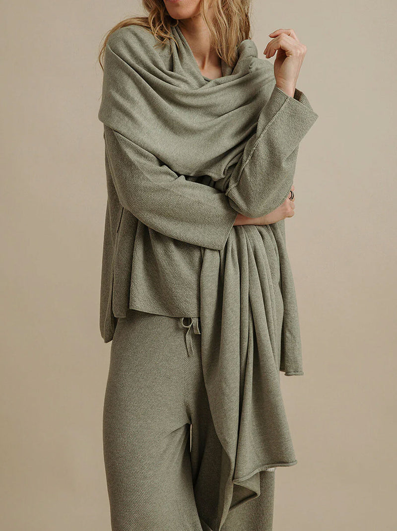 TALAMAYA WINTER RETREAT MERINO COTTON WRAP