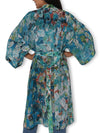 THE ARTISTS LABEL BELLFLOWERS OF ITALY LONG SILK KIMONO