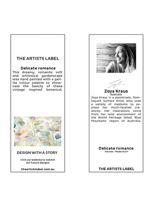 THE ARTISTS LABEL DELICATE ROMANCE SCARF