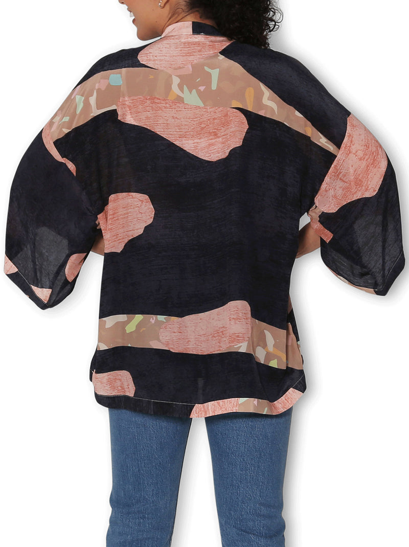 THE ARTISTS LABEL WILD SAFARI SILK KIMONO