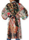 THE ARTISTS LABEL SPLENDOUR OF THE PEACOCK SILK LONG KIMONO