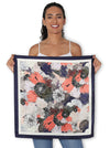 THE ARTISTS LABEL CHINE BLOOM SILK SQUARE SCARF