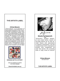 THE ARTISTS LABEL CHINE BLOOM SILK SQUARE SCARF