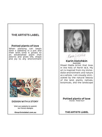 THE ARTISTS LABEL POTTED PLANTS OF LOVE SCARF