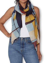 THE ARTISTS LABEL BAUHAUS STROKES WOOL SCARF