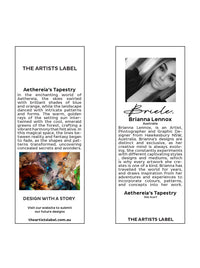 THE ARTISTS LABEL AETHEREIA'S TAPESTRY SILK SCARF