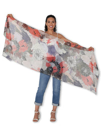 THE ARTISTS LABEL CHINE BLOOM SILK SCARF