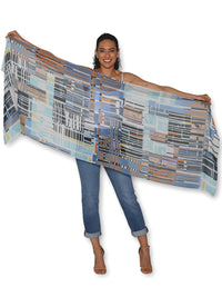 THE ARTISTS LABEL TARTAN PATCHWORK SCARF