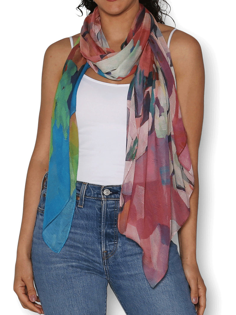 THE ARTISTS LABEL PINK GRANITE SCARF