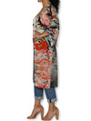 THE ARTISTS LABEL CHERRY TREE LONG SILK KIMONO