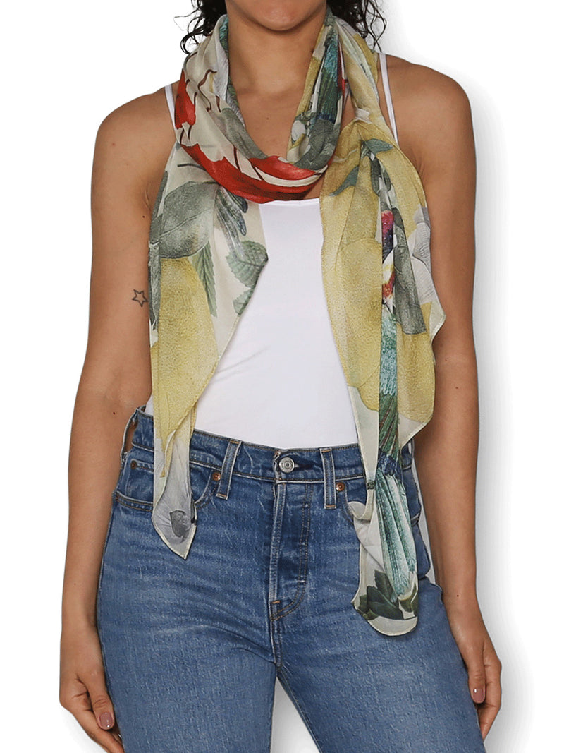 THE ARTISTS LABEL JARDIN D'ORANGE SCARF