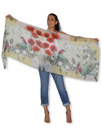 THE ARTISTS LABEL JARDIN D'ORANGE SCARF