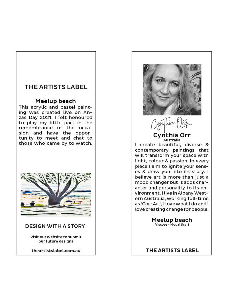 THE ARTISTS LABEL MEELUP BEACH SCARF