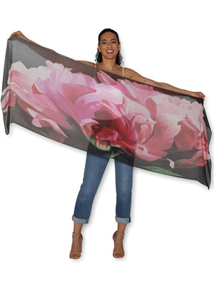 THE ARTIST LABEL PEONY SCARF