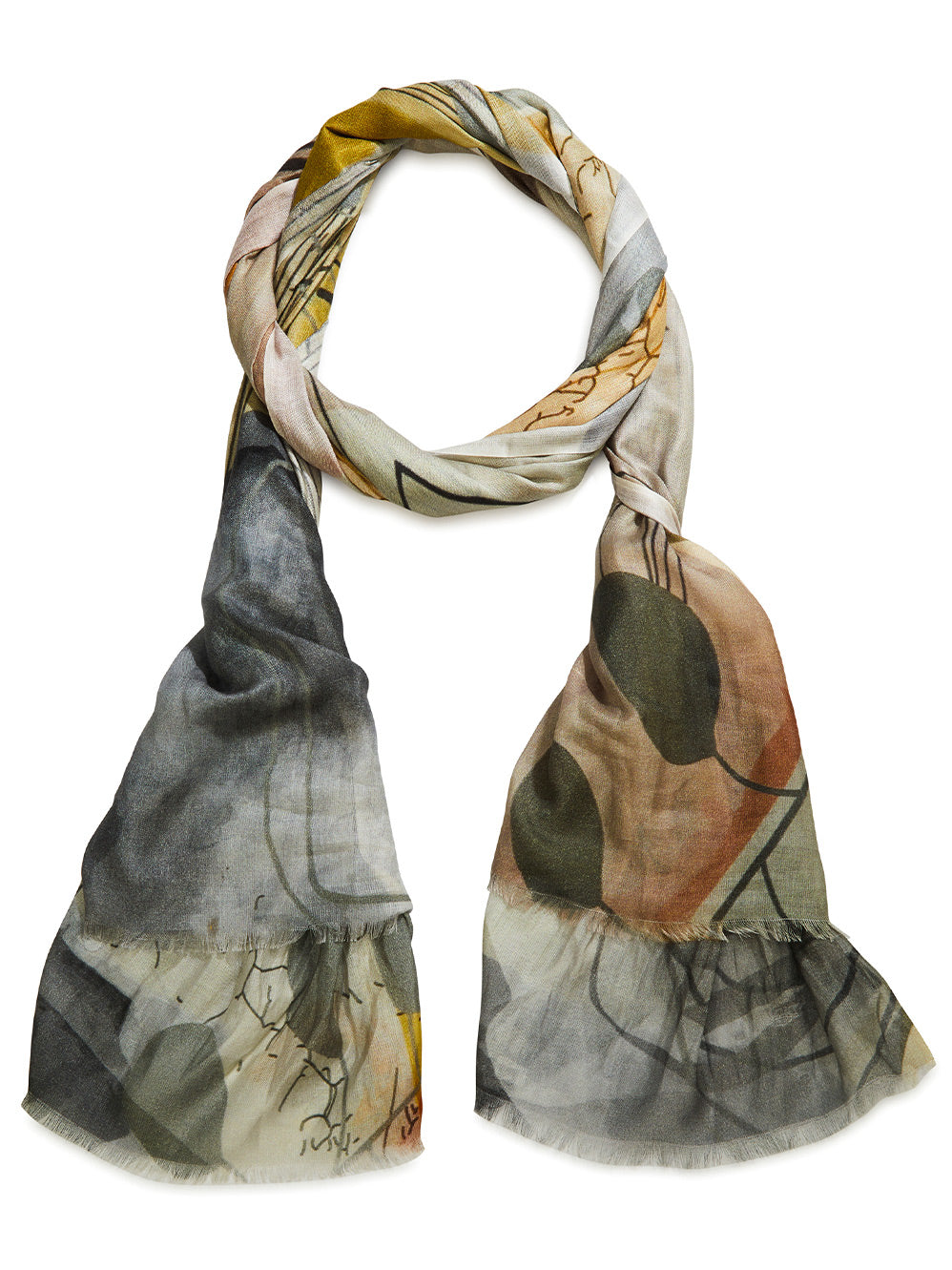 THE SCARF COMPANY DAWN PRINT SCARF