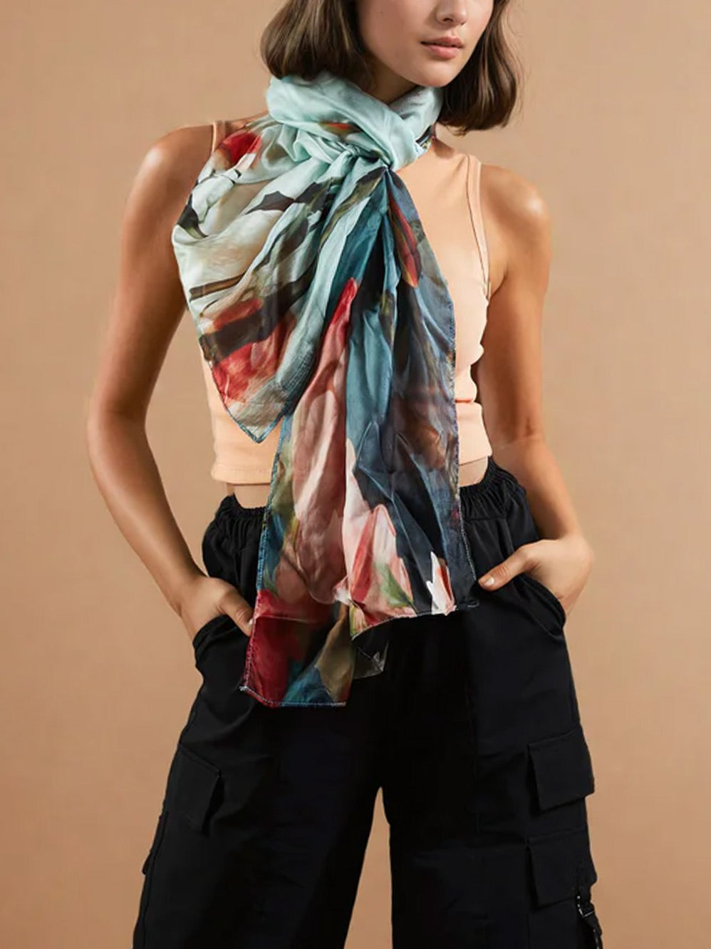 THE SCARF COMPANY PAM SILK SCARF