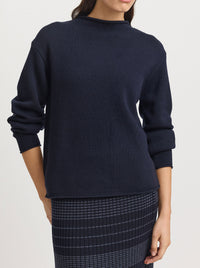 TOORALLIE RELAXED MOCK NECK