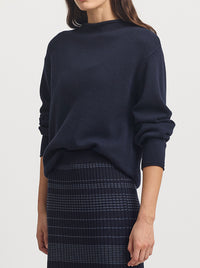 TOORALLIE RELAXED MOCK NECK