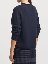 TOORALLIE RELAXED MOCK NECK