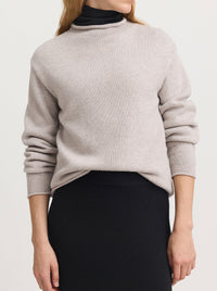 TOORALLIE RELAXED MOCK NECK