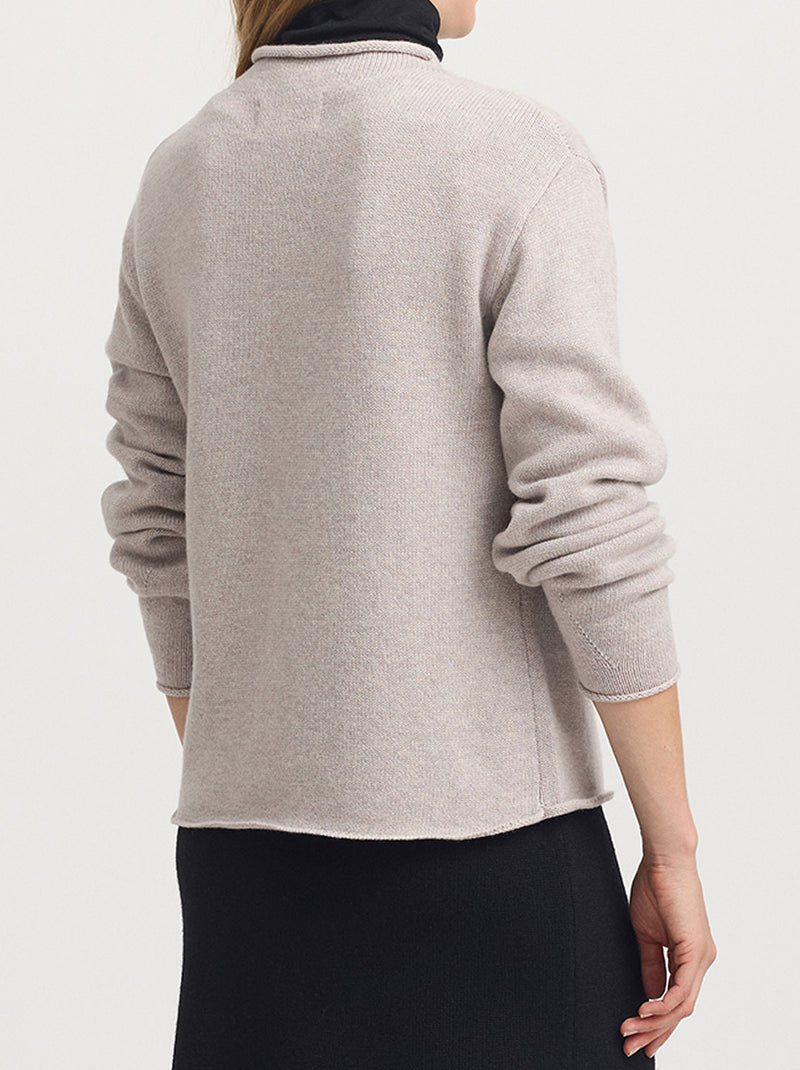 TOORALLIE RELAXED MOCK NECK