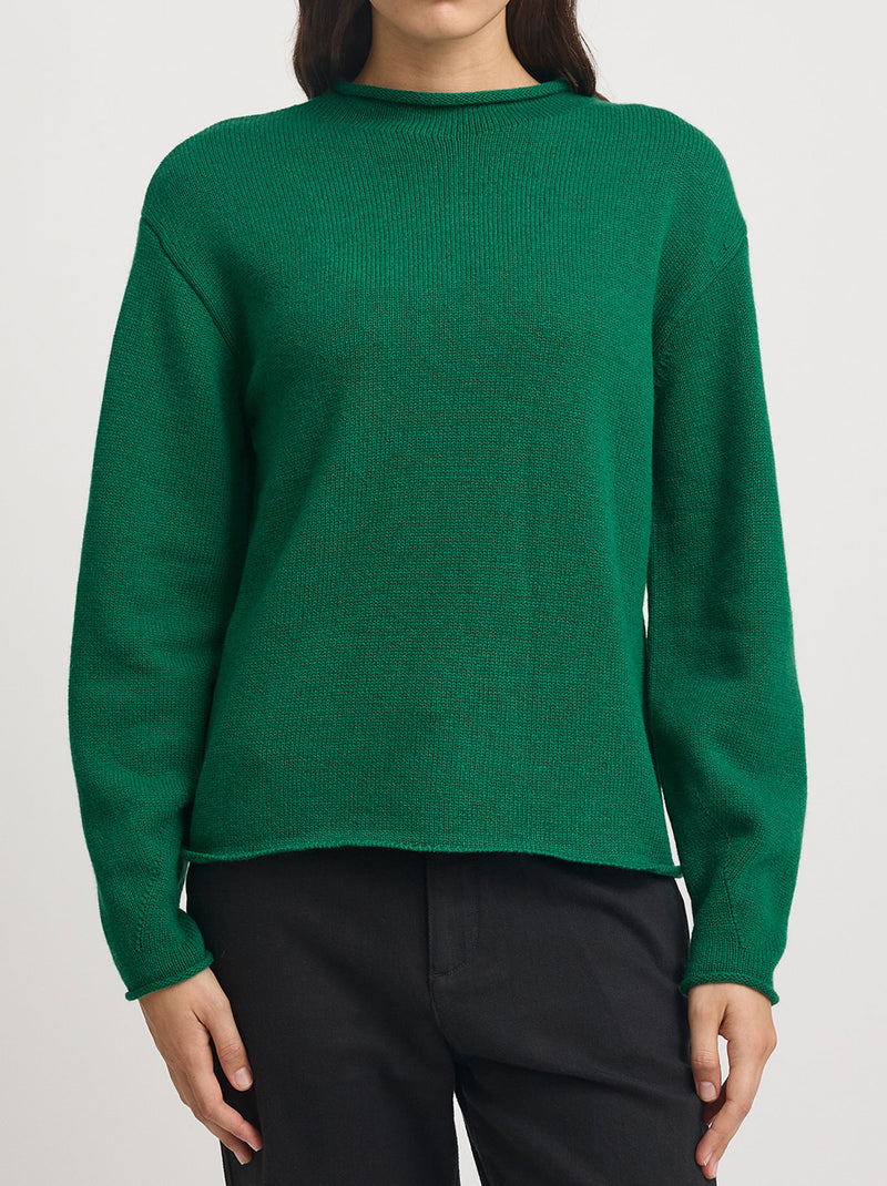 TOORALLIE RELAXED MOCK NECK