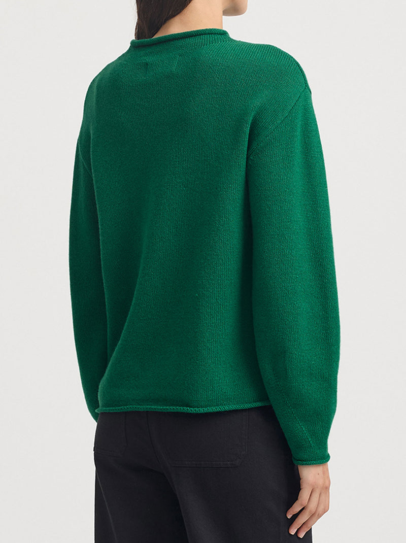 TOORALLIE RELAXED MOCK NECK